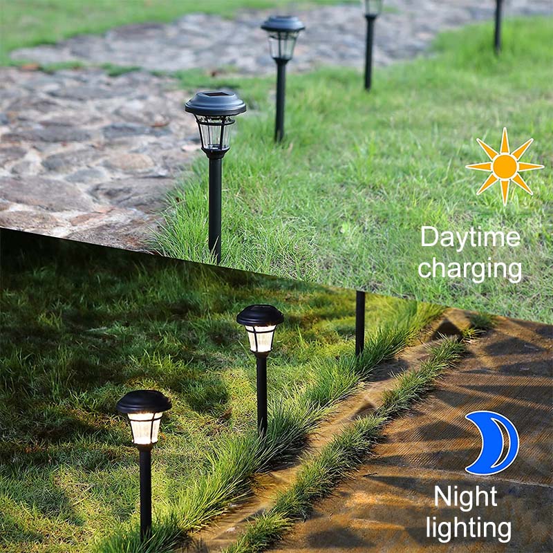 Solar Pathway Lights For Walkway Yard Outside Light