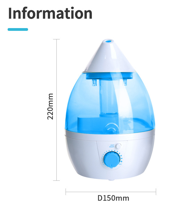 Ultrasonic Cool Mist luftfugter til hjemmet