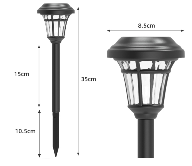 Vandtæt Lawn Light Solar Garden Lights